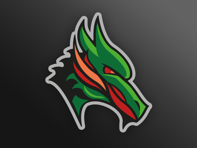 Dragons Logo by Dirk Baigent on Dribbble