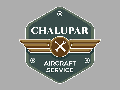 Chalupar Aircraftservice 2 aircraft aircraftservice aviation chalupar logo rebound retro retro badge vector vintage vintage badge