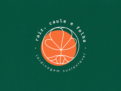 Raiz, caule e folha | Root, stem and leaf botanical branding creative design graphic design logo logotype plant vector