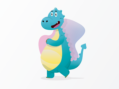Dino creative cute design dino dinosaur illustration vector