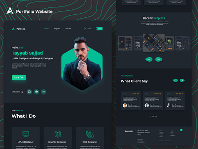 Portfolio Website Design personal portfolio portfolio design portfolio website portfolio website design resume design ui ui design user portfolio ux ux design web app design website website design