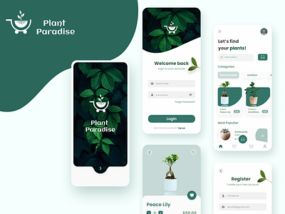 Plant Shop App Design