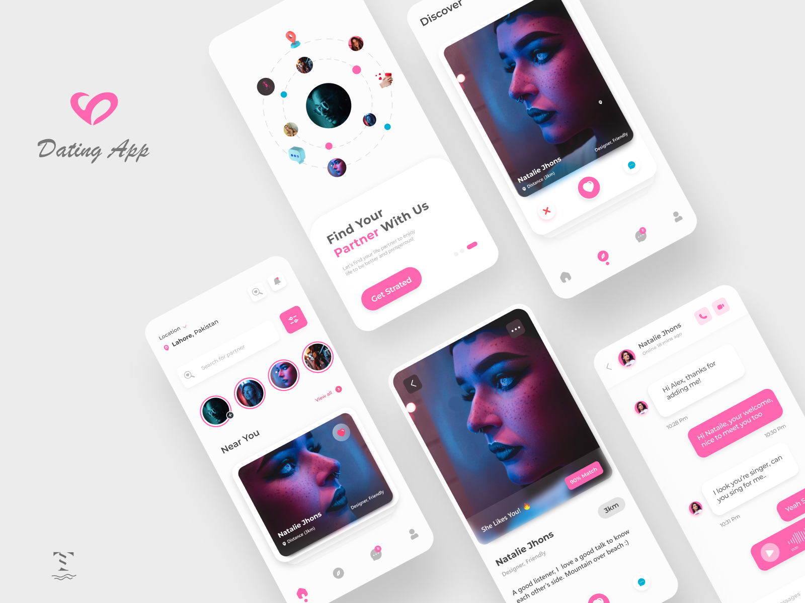 Dating App Design by Tayyab Sajjad on Dribbble