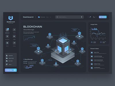 BLOCKCHAIN DASHBOARD blockchain blockchain cloud storage cloud cloud storage dashboard figma design storage ui ui design uiux ux design website design