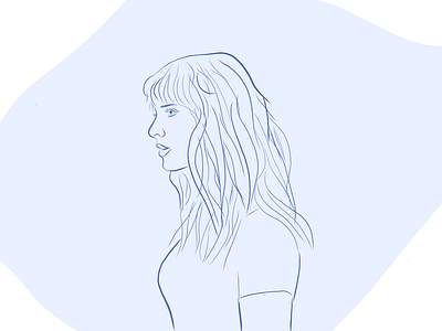 Tay Swizzle adobe draw illustration line drawing sketch sketch of the day taylor swift