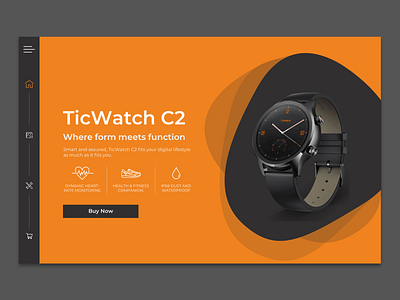 Daily Ui Day #003 Tic Watch C2 Landing Page