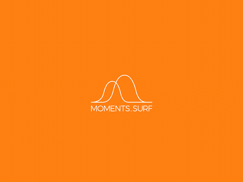 Moments.Surf app branding logo design photography surf