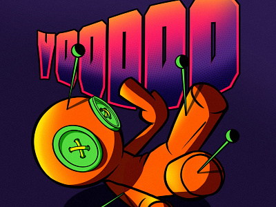 Voodoo colorful colors illustration voodoo