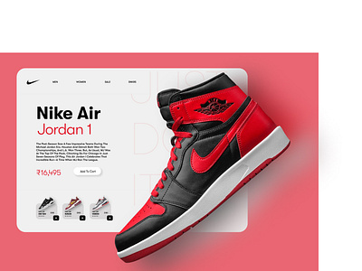 Nike website design