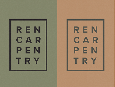 Ren Carpentry Logo Design by Type Affiliated branding carpentry logo masculine branding masculine logo wood working