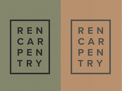 Ren Carpentry Logo Design by Type Affiliated