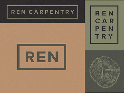 Ren Caprpentry Rebrand by Type Affiliated brand branding logo masculine branding masculine logo rebrand typ affiliated