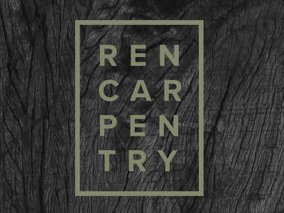 Masculine Logo Design For Ren Carpentry by Type Affiliated