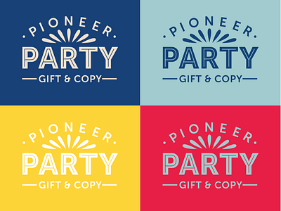 Pioneer Party Logo Design By Type Affiliated branding hand lettering logo logo design type affiliated