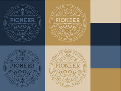 Pioneer Book Hand Lettered Logo by Type Affiliated antique lettering branding hand lettered logo hand lettering lettering lettering artist logo logo design logo lettering type affiliated vintage lettering