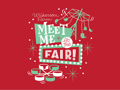 Meet Me At the Fair Retro Hand Lettering by Type Affiliated hand lettering lettering retro lettering tshirt design type affiliated vintage lettering