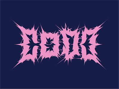 CODO death metal logo custom death indiana indianapolis logo metal pink type typography wordmark