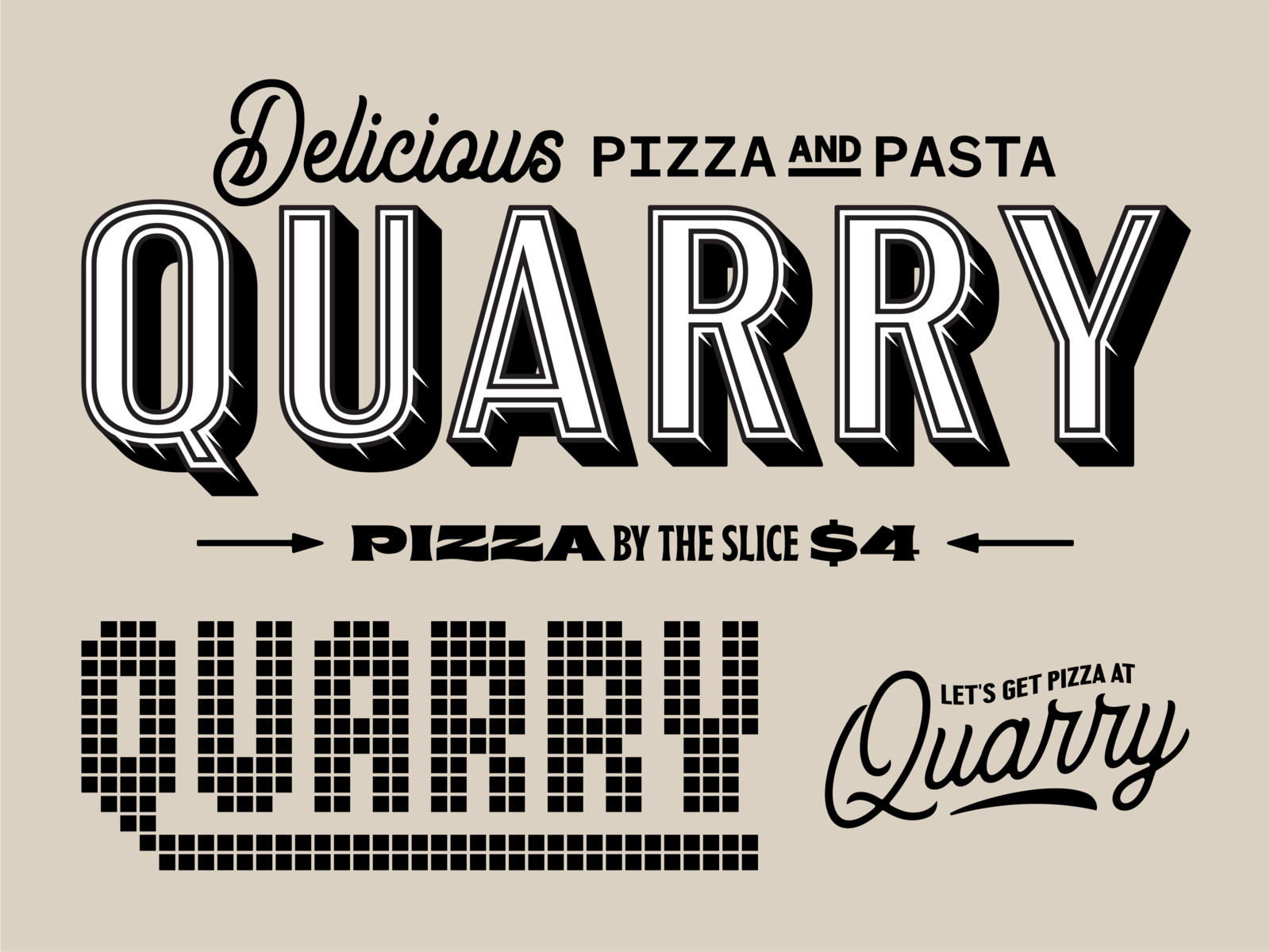 Quarry pie co branding 1 by Ryan Pickard on Dribbble