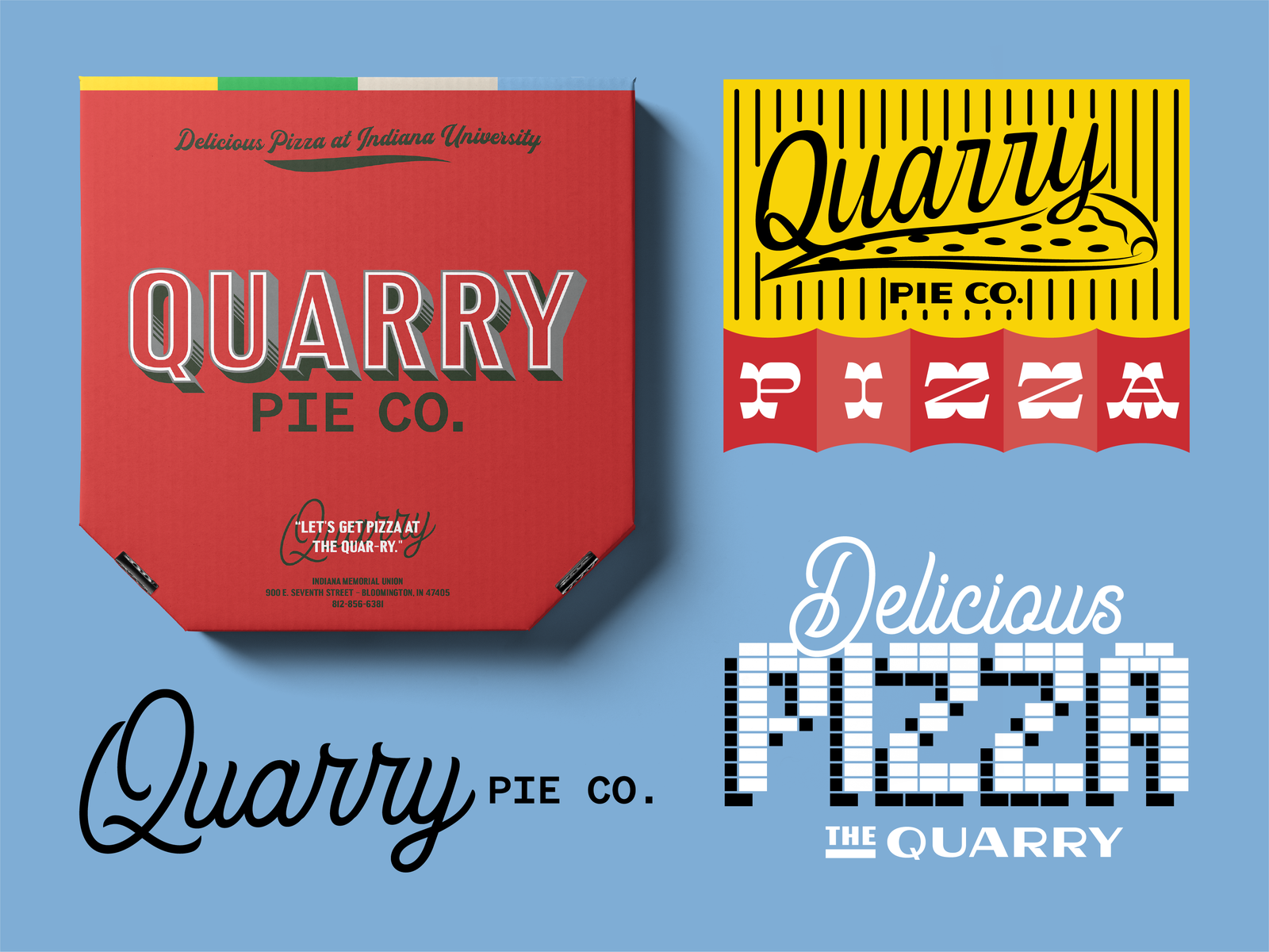 Quarry pie co branding 2 by Ryan Pickard on Dribbble