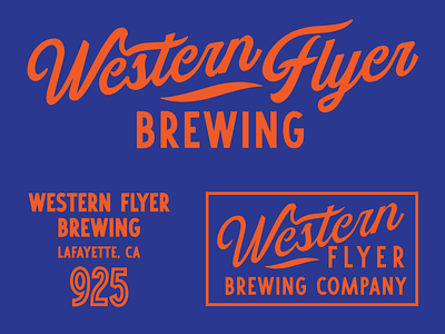 California brewery 1 beer blue branding brewery brewing california identity lafayette logo orange script steinbeck typography wordmark