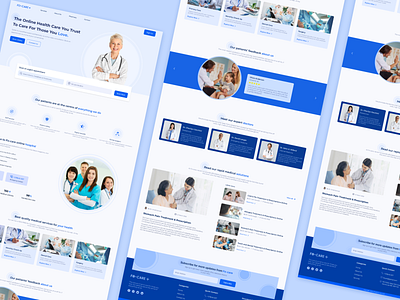 Medical Website Landing Page app appdesign design doctor figma graphic design health healthcare hospital logo medical ui uidesigner uiux ux uxdesigner webdesign website