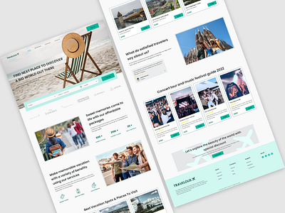 Travel Booking Website Landing Page