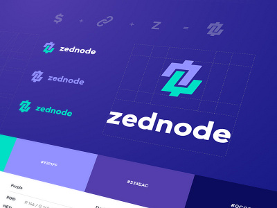 Zednode Logo brand guide identity brand guideline cryptocurrency icons logo masternode service visual identity zcoin