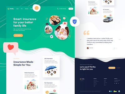 Thrifty - Insurance Landing Page