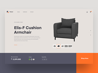 #Exploration | Mebeel - Furniture Website clean concept exploration furniture header minimal mondrianizm ui web design website