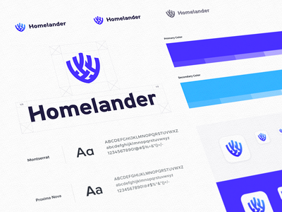 Homelander - Logo Guideline branding clean community company defender design homeland security logo logo guide minimal visual identity