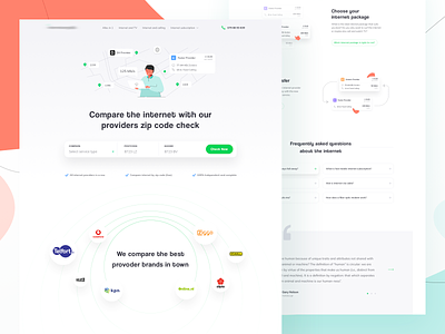 Compare Internet Providers - Landing page
