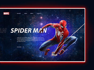 Mysterious MARVEL #1 design design concept marvel spiderman ui ux