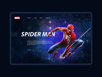 Mysterious MARVEL #2 design design concept marvel spiderman ui