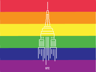 Pride NYC empire lbgt love nyc pride queer rainbow rights state