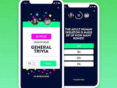 Daily Trivia animation app branding branding design challenge color daily ui design flat game hire me icon illustration layout shapes sketch trivia typography ux vector