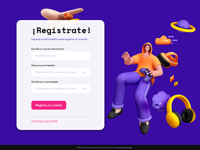 Landing Page de registro