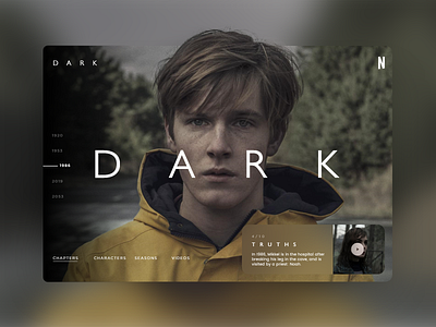 Dark week #1 dark dark app dark ui mondrianizm netflix ui uidesign ux uxdesign