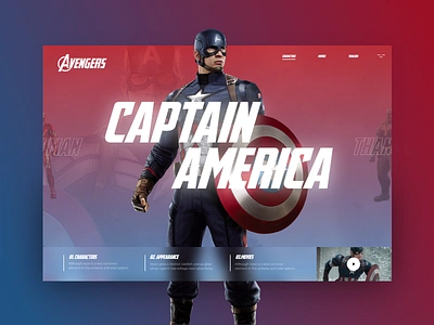 Avengers #2 avengers avengersendgame colorfull mondrianizm slider design uidesign uidesigner