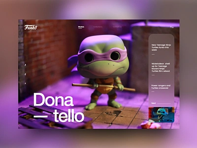 Ninja Turtles #2 colorfull funko mondrianizm ninja turtles ui uidesign uxdesign