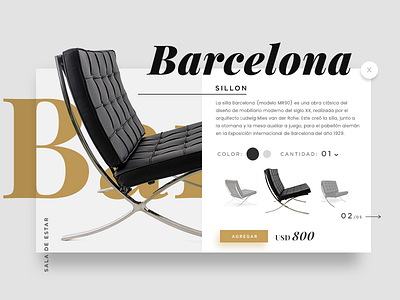 Barcelona chair barcelona black casa chair color furniture house muebles negro sillon
