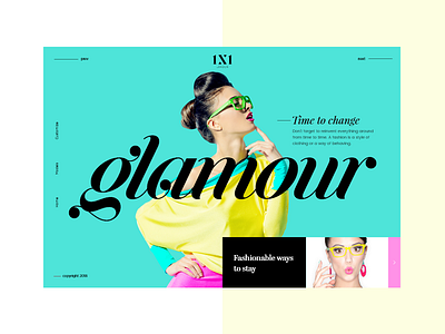 Fashion slider #2 colorfull colors design fashion glamour mondrianizm ui uidesign ux uxdesign
