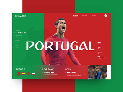 Russia World Cup - Portugal (Group B) 2018 copa cup futbol mundial portugal ronaldo russia slider soccer world