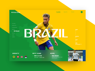 Russia World Cup - Brazil (Group E) 2018 brasil copa cup futbol mundial neymar russia slider soccer world