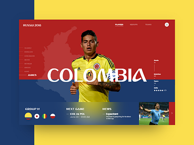 Russia World Cup - Colombia (Group H) 2018 colombia copa cup futbol james mundial russia slider soccer world