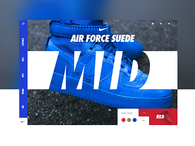 Nike Slider #4 - Select Color air app blue design fashion force high nike sneakers ui ux