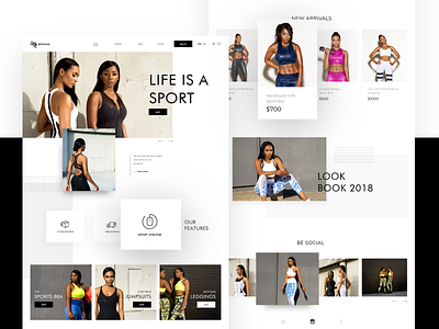 Sportwear Bedonne black services servicios site sportwear tech ui uidesign ux webdesign website