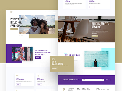 Paidinfull Website card colorfull credit gold modern paid ui uidesign ux uxdesign violet web website