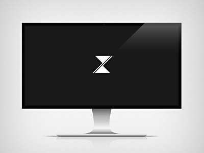 Modern Monitor clean commercial free lcd minimal monitor personal vector zenko