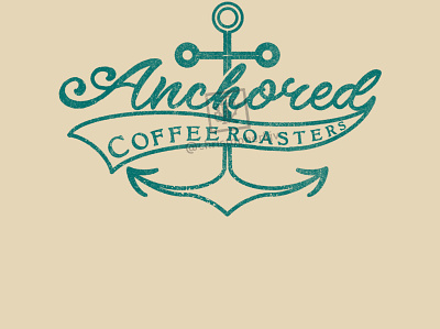 Anchored Coffee Roasters Asset anchor handdrawn png psd jpeg branding design graphic design illustration logo typography