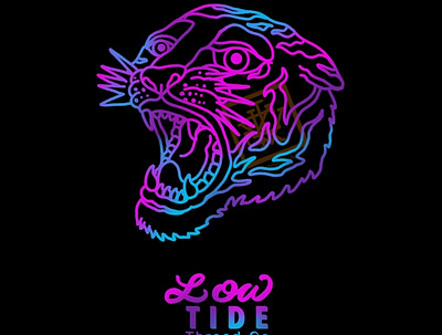 Neon Tiger branding design graphic design illustration logo neon retro tiger typography